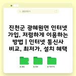 진천군 광혜원면 인터넷 가입, 저렴하게 이용하는 방법 | 인터넷 통신사 비교, 최저가, 설치 혜택