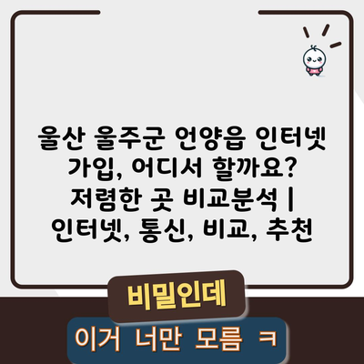 울산 울주군 언양읍 인터넷 가입, 어디서 할까요? 저렴한 곳 비교분석 | 인터넷, 통신, 비교, 추천