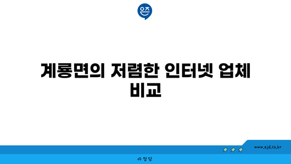 충청남도 공주시 계룡면에서 가장 저렴한 인터넷 가입 업체 | 인터넷, 가입, 가격 비교, 인터넷 서비스 공급자 (ISP)