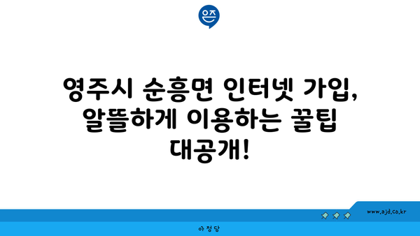 경상북도 영주시 순흥면 인터넷 가입, 저렴하게 이용하는 방법 | 인터넷 비교, 통신사 추천, 설치 안내