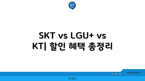 휴대폰 번호 이통사 간 이동 시 지원금 및 혜택 비교 가이드 | SKT, LGU+, KT 할인 살펴보기