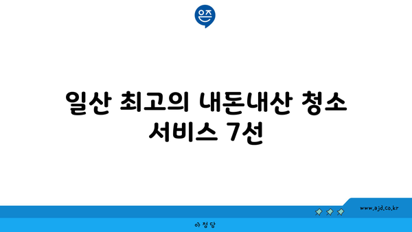 일산 입주 청소 내돈내산 추천 후기 핵심 7가지 | 청소 서비스, 신뢰 평가, 지역 리뷰