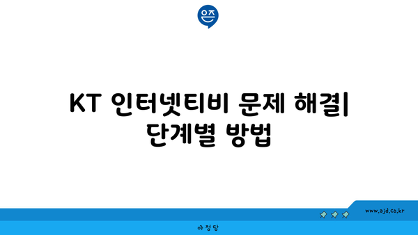 KT 인터넷티비 끊김·먹통·연결 오류 장애 원인과 해결책 | 케이티, 올레, 셋톱박스, 기가지니