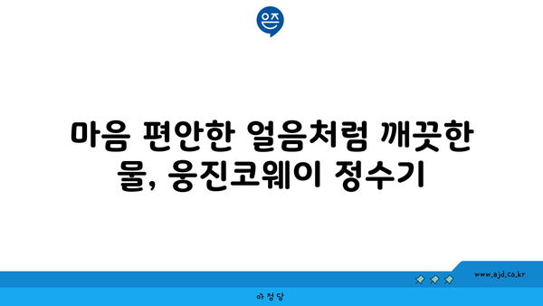 웅진코웨이 얼음정수기 렌탈 | 놓칠 수 없는 놀라운 이야기