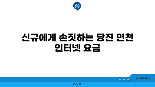 당진 면천에서 가성비 좋은 인터넷 가입 추천 | 저렴한 요금, 신규 가입 혜택