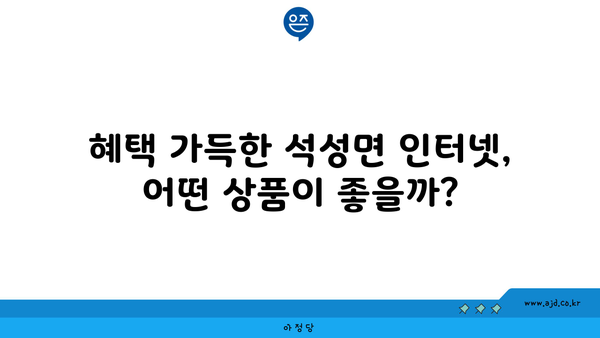 충청남도 부여군 석성면 인터넷 가입, 어디가 가장 저렴할까요? | 인터넷 비교, 통신사 추천, 최저가 정보