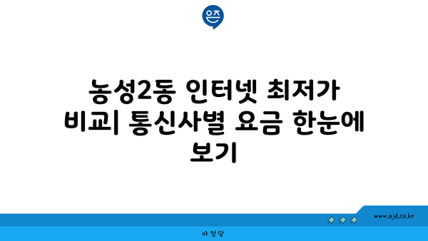 광주 서구 농성2동 인터넷 가입, 어디가 가장 저렴할까요? | 인터넷 비교, 통신사 추천, 최저가 정보