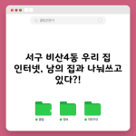 우리 집 인터넷, 남의 집과 나눠쓰고 있다? 1분 인터넷 속도 측정 방법