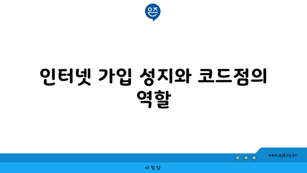 인터넷 가입 성지와 코드점의 역할