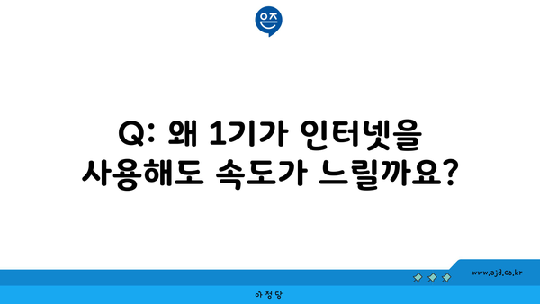 Q: 왜 1기가 인터넷을 사용해도 속도가 느릴까요?