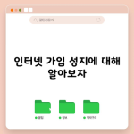 인터넷 가입 성지에 대해 1분만 딱 읽어보세요.