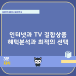 인터넷과 TV 결합상품 혜택분석과 최적의 선택