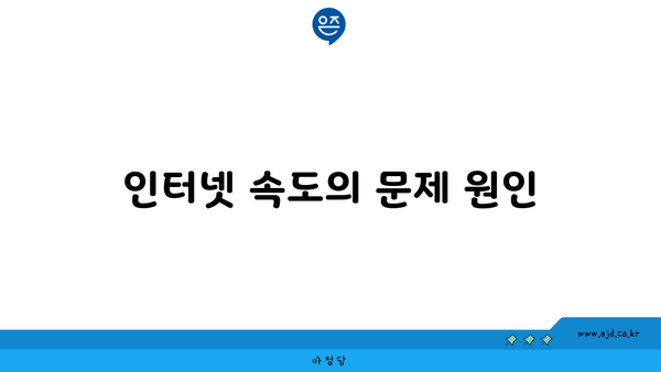 인터넷 속도의 문제 원인