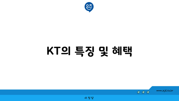 KT의 특징 및 혜택