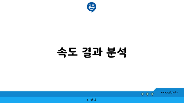 속도 결과 분석