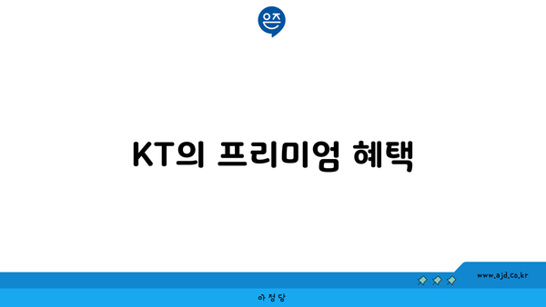 KT의 프리미엄 혜택