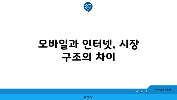 모바일과 인터넷, 시장 구조의 차이