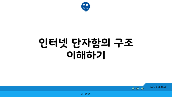 인터넷 단자함의 구조 이해하기