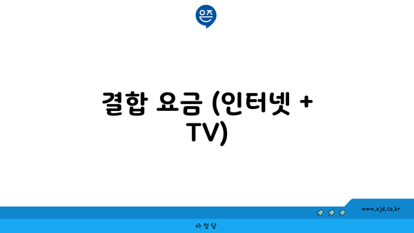 결합 요금 (인터넷 + TV)