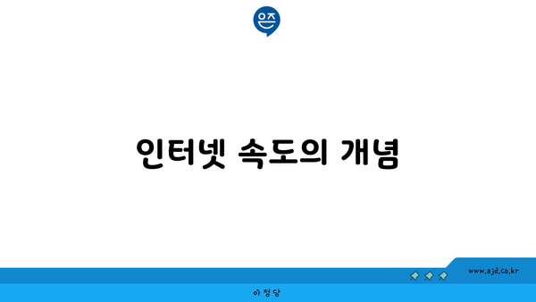 인터넷 속도의 개념