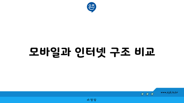 모바일과 인터넷 구조 비교