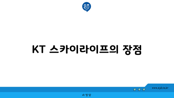 KT 스카이라이프의 장점