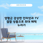 양평군 강상면 인터넷 TV 결합 상품으로 최대 혜택 누리기 2024