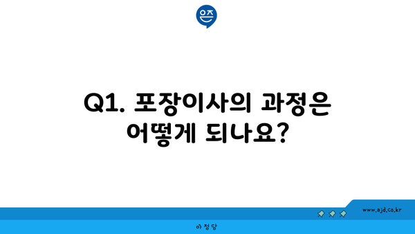 Q1. 포장이사의 과정은 어떻게 되나요?