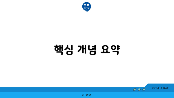 핵심 개념 요약