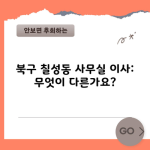 북구 칠성동 사무실 이사: 무엇이 다른가요?