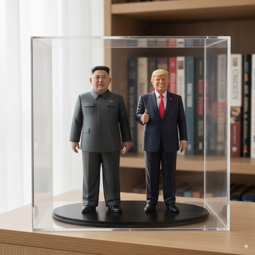 트럼프 김정은 피규어