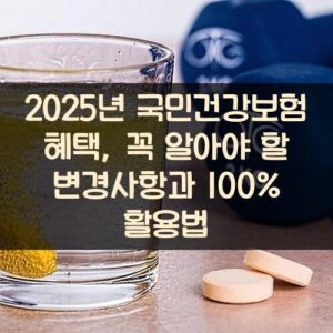 2025년 국민건강보험 혜택, 꼭 알아야 할 변경사항과 100% 활용법