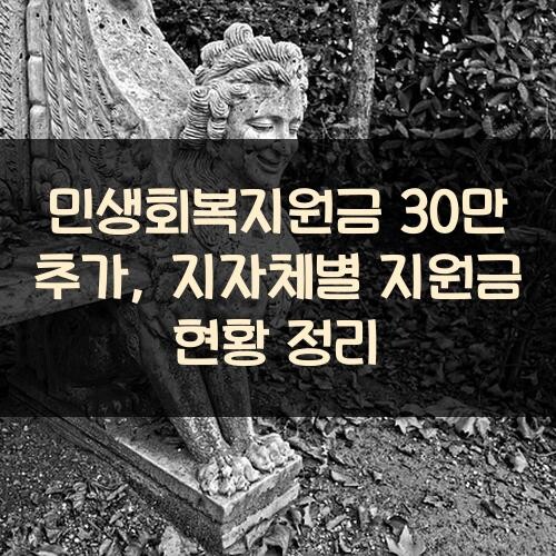 민생회복지원금 30만 추가, 지자체별 지원금 현황 정리