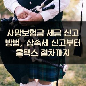 사망보험금 세금 신고 방법, 상속세 신고부터 홈택스 절차까지