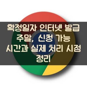 확정일자 인터넷 발급 주말, 신청 가능 시간과 실제 처리 시점 정리