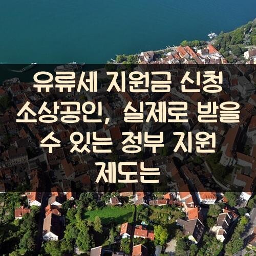 유류세 지원금 신청 소상공인, 실제로 받을 수 있는 정부 지원 제도는?