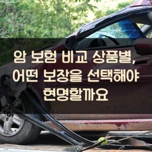 암 보험 비교 상품별, 어떤 보장을 선택해야 현명할까요
